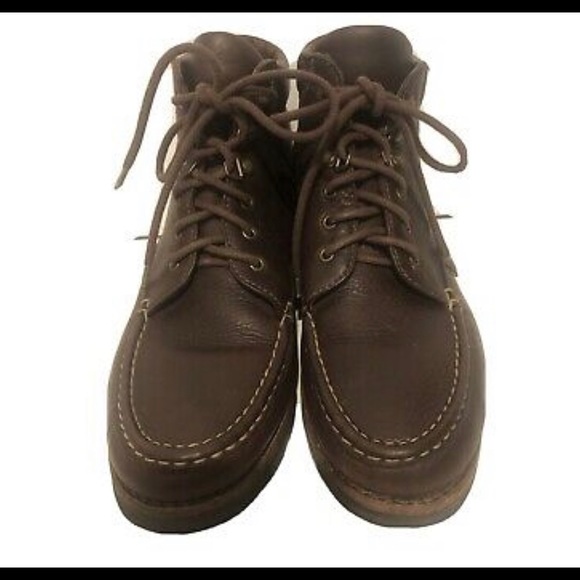 COLE HAAN Short Boot Lace-Up Brown - Picture 1 of 10